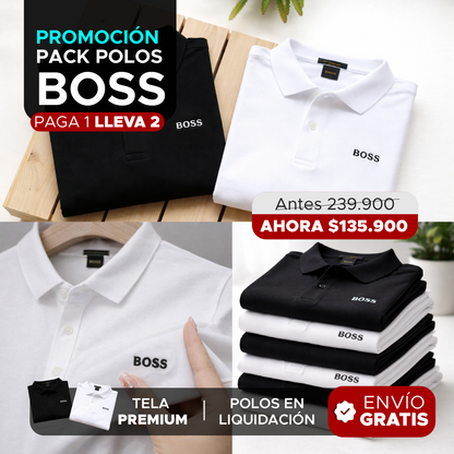 🚨🔥 POLOS BOSS — Pack Liquidación: ¡Paga 1 y Llévate 2! 🔥🚨