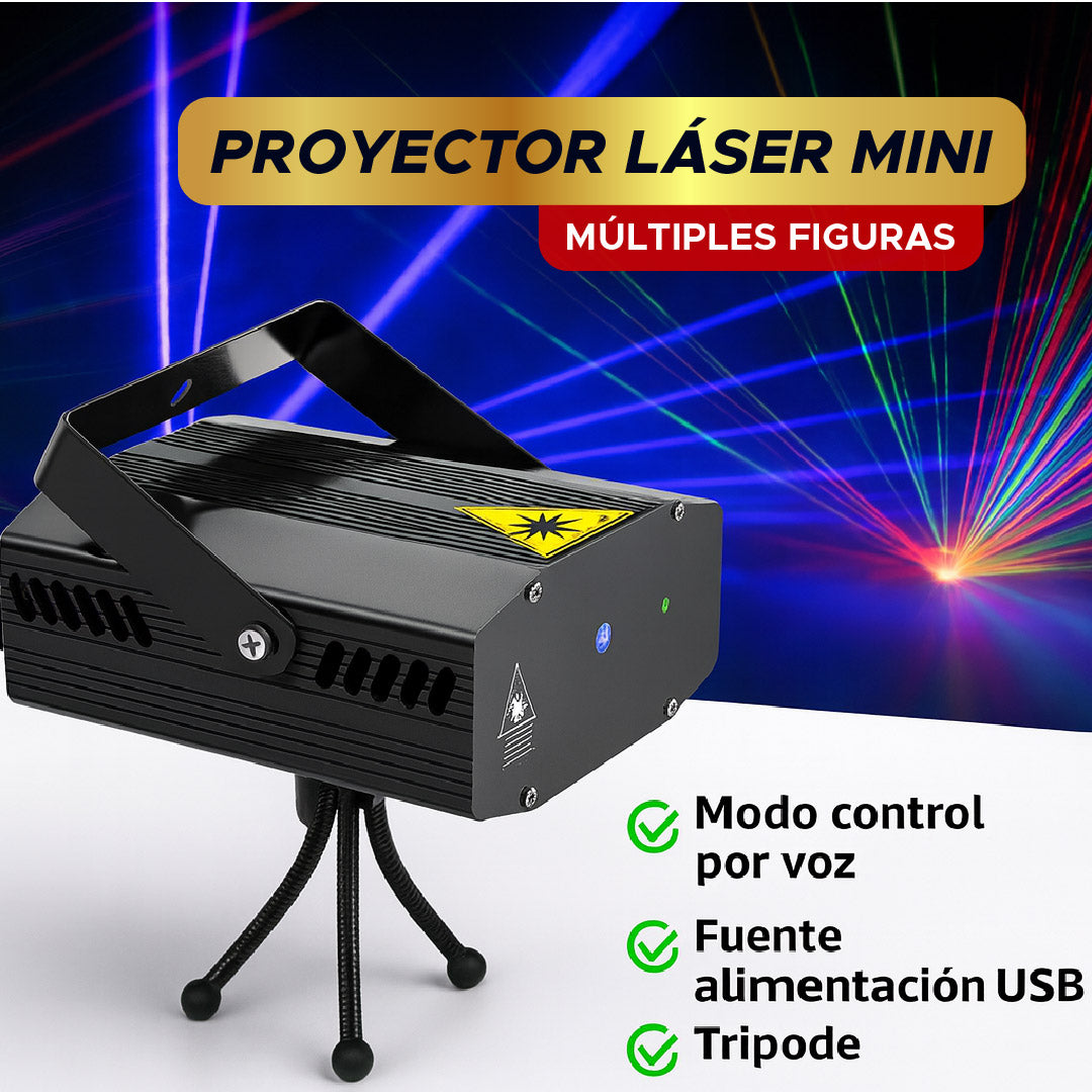 ⭐PROYECTOR LASER MINI ⚡ Shows de Luces en Segundos 🌌