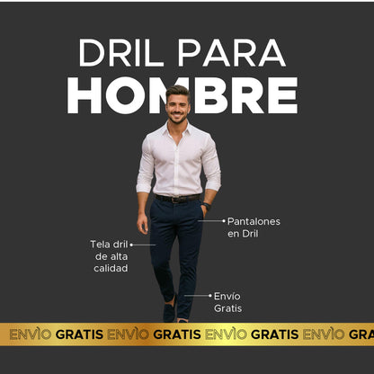 👖PANTALONES DRIL SUPER PREMIUM PARA HOMBRE⭐⭐⭐⭐⭐