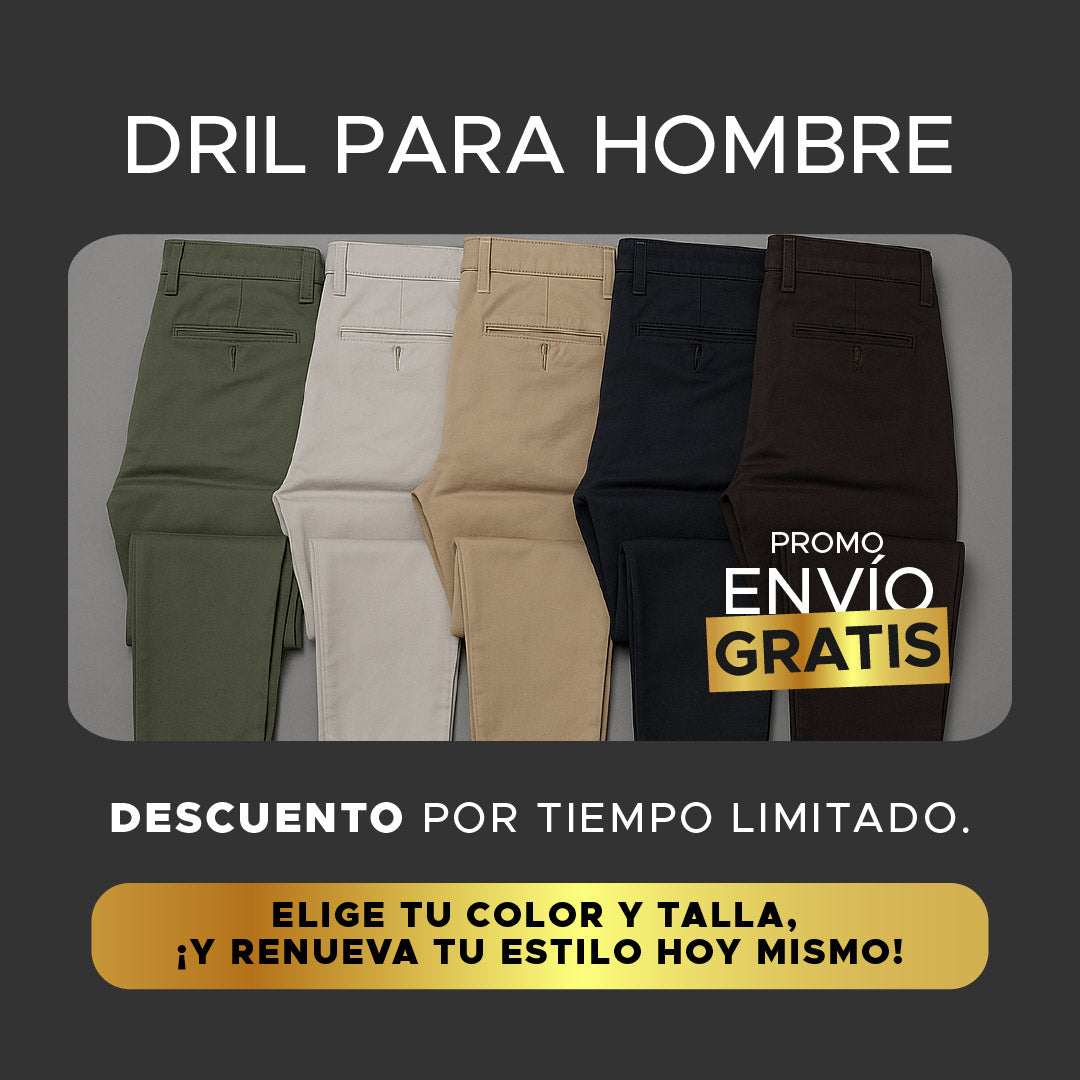 👖PANTALONES DRIL SUPER PREMIUM PARA HOMBRE⭐⭐⭐⭐⭐