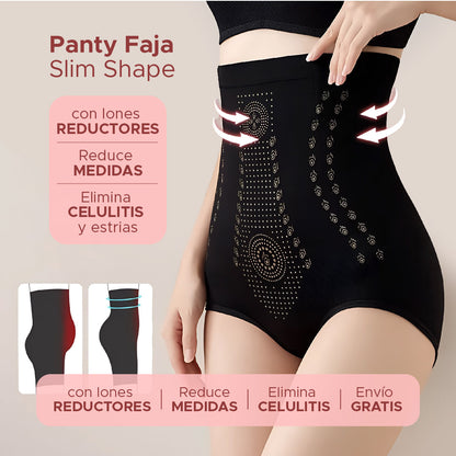 🚨Panty faja Slim Shape™ con Iones reductores, Elimina celulitis, estrias y reduce medidas 📏 30% de DCTO