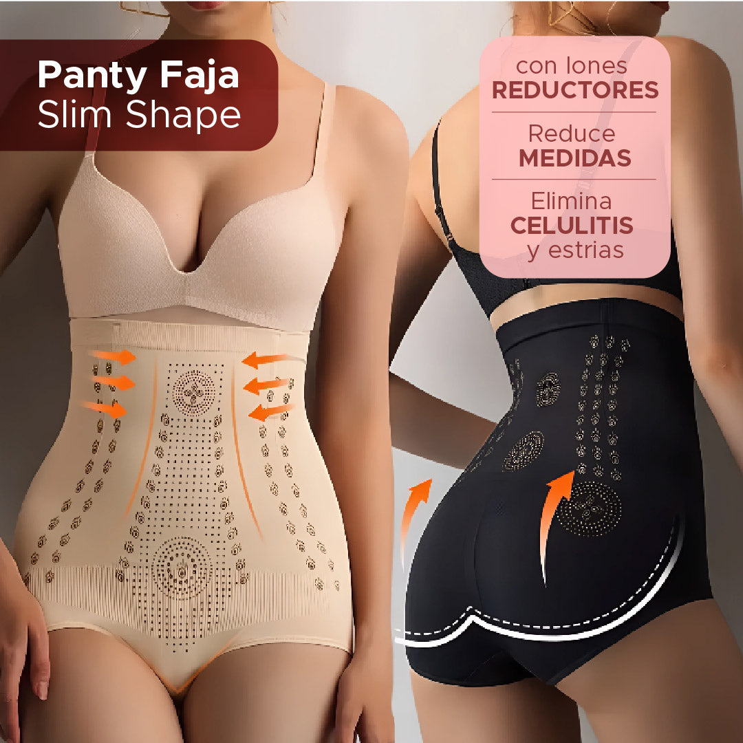 🚨Panty faja Slim Shape™ con Iones reductores, Elimina celulitis, estrias y reduce medidas 📏 30% de DCTO