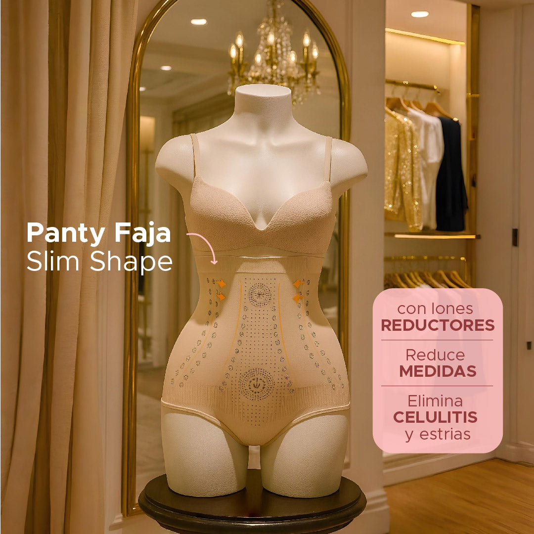 🚨Panty faja Slim Shape™ con Iones reductores, Elimina celulitis, estrias y reduce medidas 📏 30% de DCTO