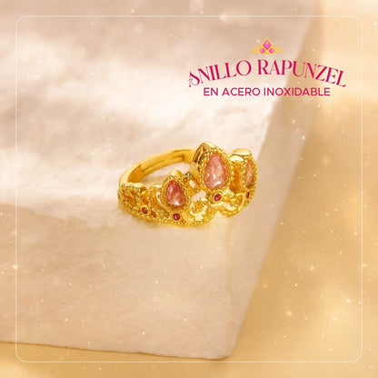 💍✨ Anillo Rapunzel™ Brillo de Princesa - Ajustable En acero inoxidable ✨👑