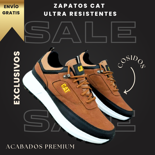 🚨 ZAPATOS CAT ™ ULTRA RESISTENTES COSIDOS 🥇MATERIAL PREMIUM 🥇