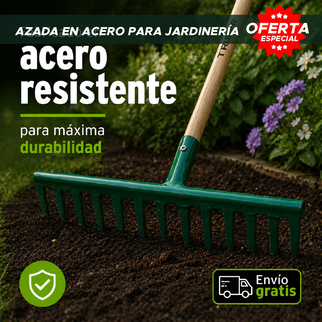 🌿🔥 Rastrillo de acero 12 Dientes 🌱 Transforma tu Jardín 💪