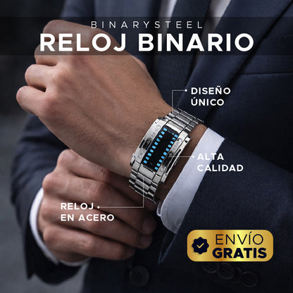 ⚡⌚ BinarySteel Reloj Binario de Acero ⌚⚡