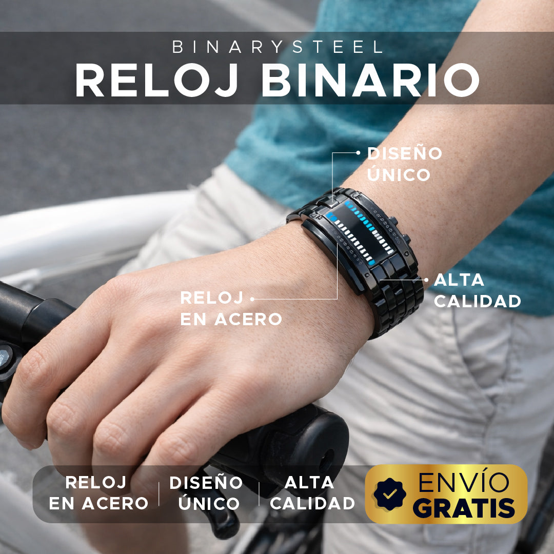 ⚡⌚ BinarySteel Reloj Binario de Acero ⌚⚡