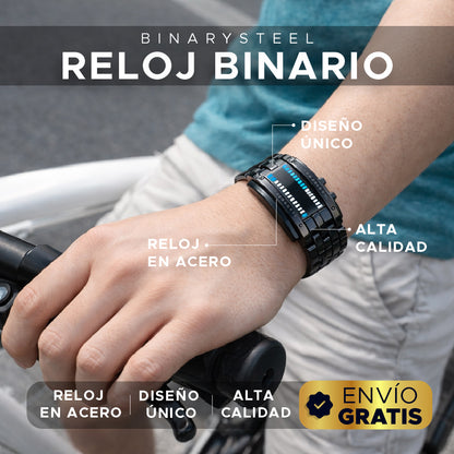 ⚡⌚ BinarySteel Reloj Binario de Acero ⌚⚡