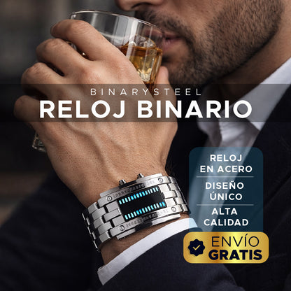 ⚡⌚ BinarySteel Reloj Binario de Acero ⌚⚡