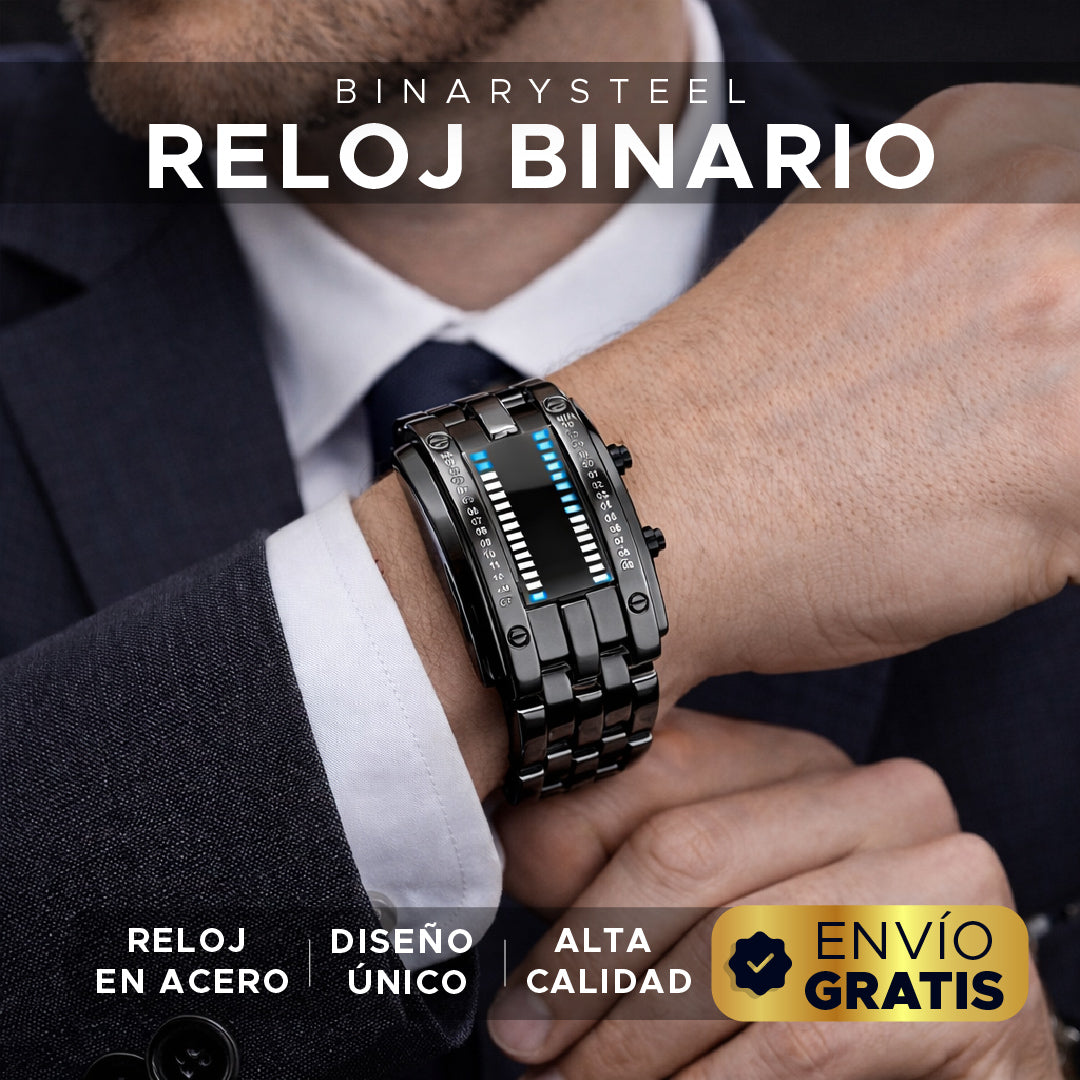 ⚡⌚ BinarySteel Reloj Binario de Acero ⌚⚡