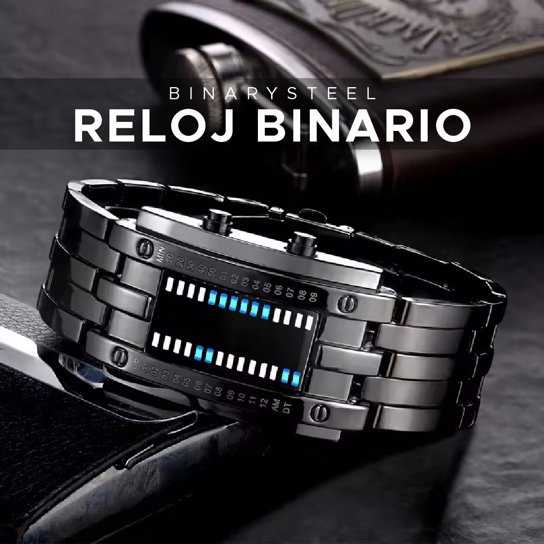 ⚡⌚ BinarySteel Reloj Binario de Acero ⌚⚡