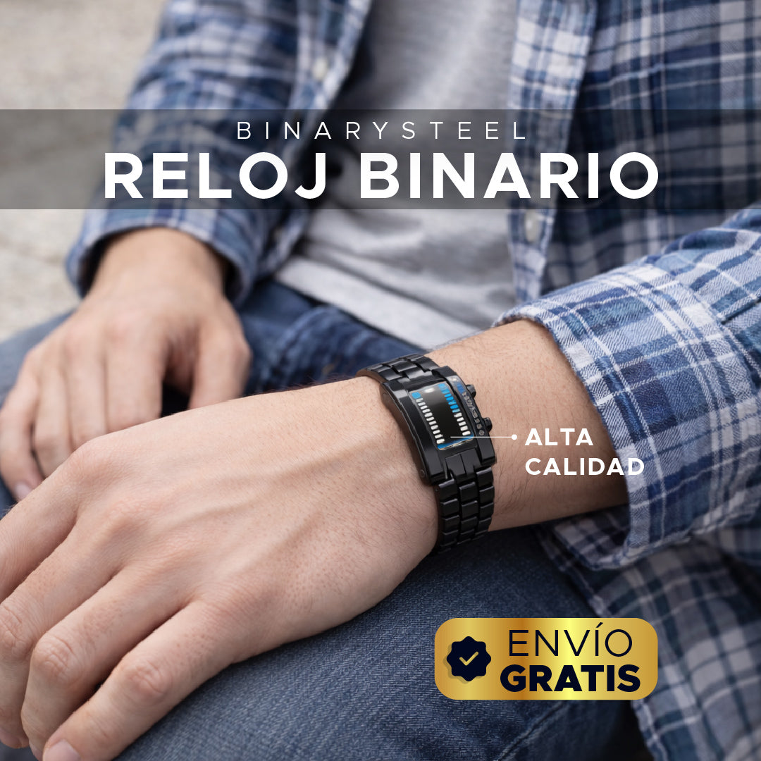 ⚡⌚ BinarySteel Reloj Binario de Acero ⌚⚡