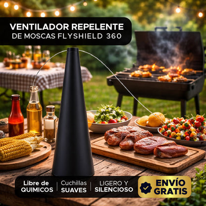 FLYSHIELD 360 VENTILADOR REPELENTE DE MOSCAS