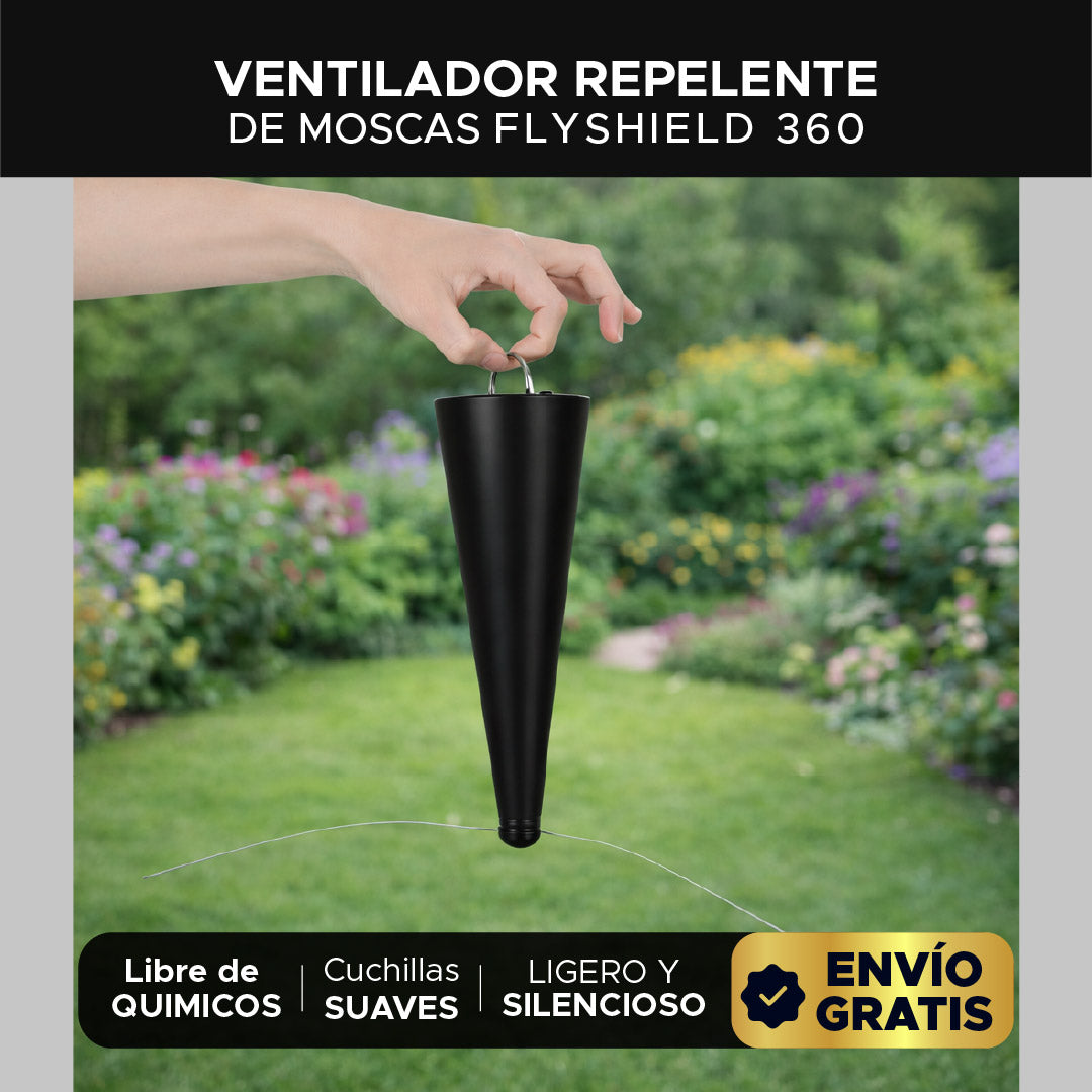 FLYSHIELD 360 VENTILADOR REPELENTE DE MOSCAS