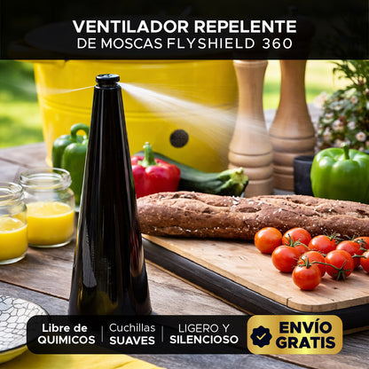 FLYSHIELD 360 VENTILADOR REPELENTE DE MOSCAS