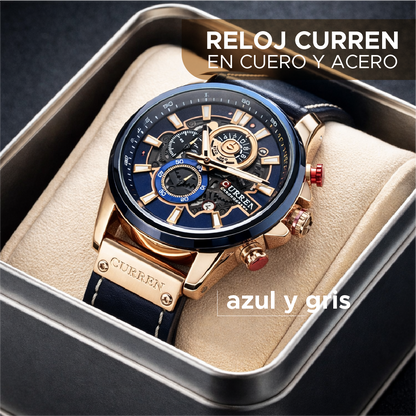 ⌚🔥 RELOJ CURREN EN CUERO Y ACERO – PODER, ELEGANCIA Y PRECISIÓN EN TU MUÑECA 🔥⌚