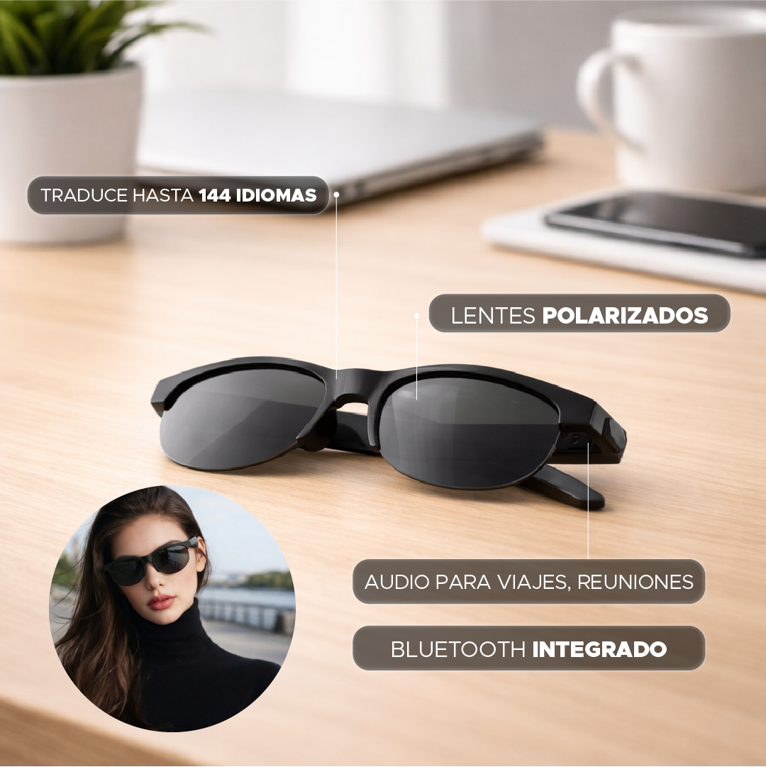 😎✨ GAFAS POLARIZADAS CON BLUETOOTH 🚀🎧BLUETOOTH + TRADUCTOR 🌍✨