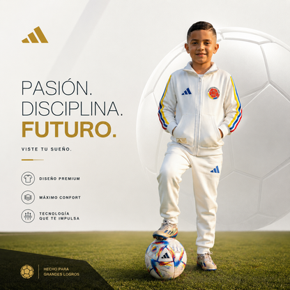 SUDADERA CAMPEONES KIDS 🇨🇴⚽ ¡LA SUDADERA OFICIAL DE LOS PEQUEÑOS HINCHAS! ⚽🇨🇴