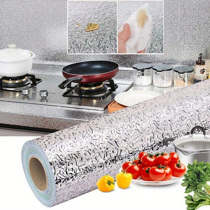 🛠️PAPEL ALUMINIO ULTRA-ADHESIVO COCINA LIMPIA EN SEGUNDOS✨ 5Mts x 60 Cm