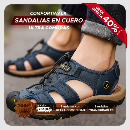 ⭐🦶 COMFORTWALK™ SANDALIAS EN CUERO PARA HOMBRE ULTRA COMODAS 🎉