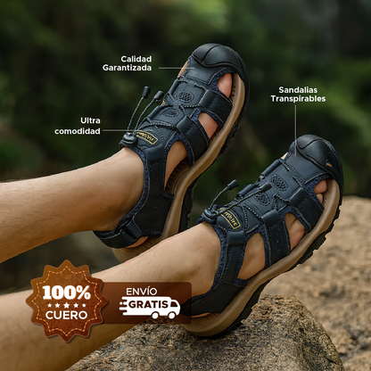 ⭐🦶 COMFORTWALK™ SANDALIAS EN CUERO PARA HOMBRE ULTRA COMODAS 🎉