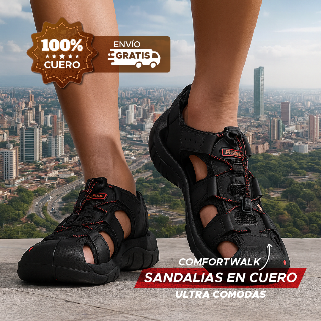 ⭐🦶 COMFORTWALK™ SANDALIAS EN CUERO PARA HOMBRE ULTRA COMODAS 🎉