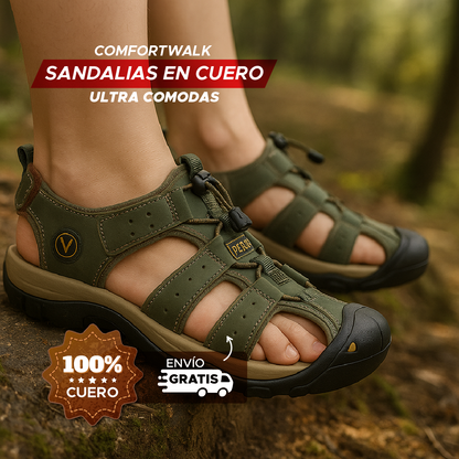 ⭐🦶 COMFORTWALK™ SANDALIAS EN CUERO PARA HOMBRE ULTRA COMODAS 🎉