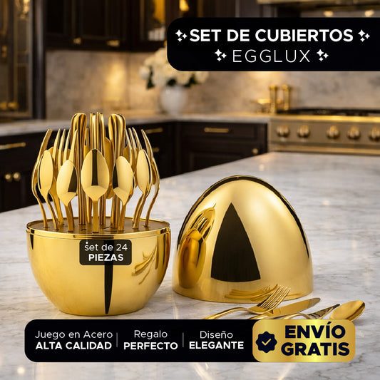 🥚💎 EGGLUX™ –  SET DE CUBIERTOS PREMIUM✨