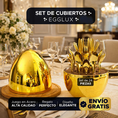 🥚💎 EGGLUX™ –  SET DE CUBIERTOS PREMIUM✨