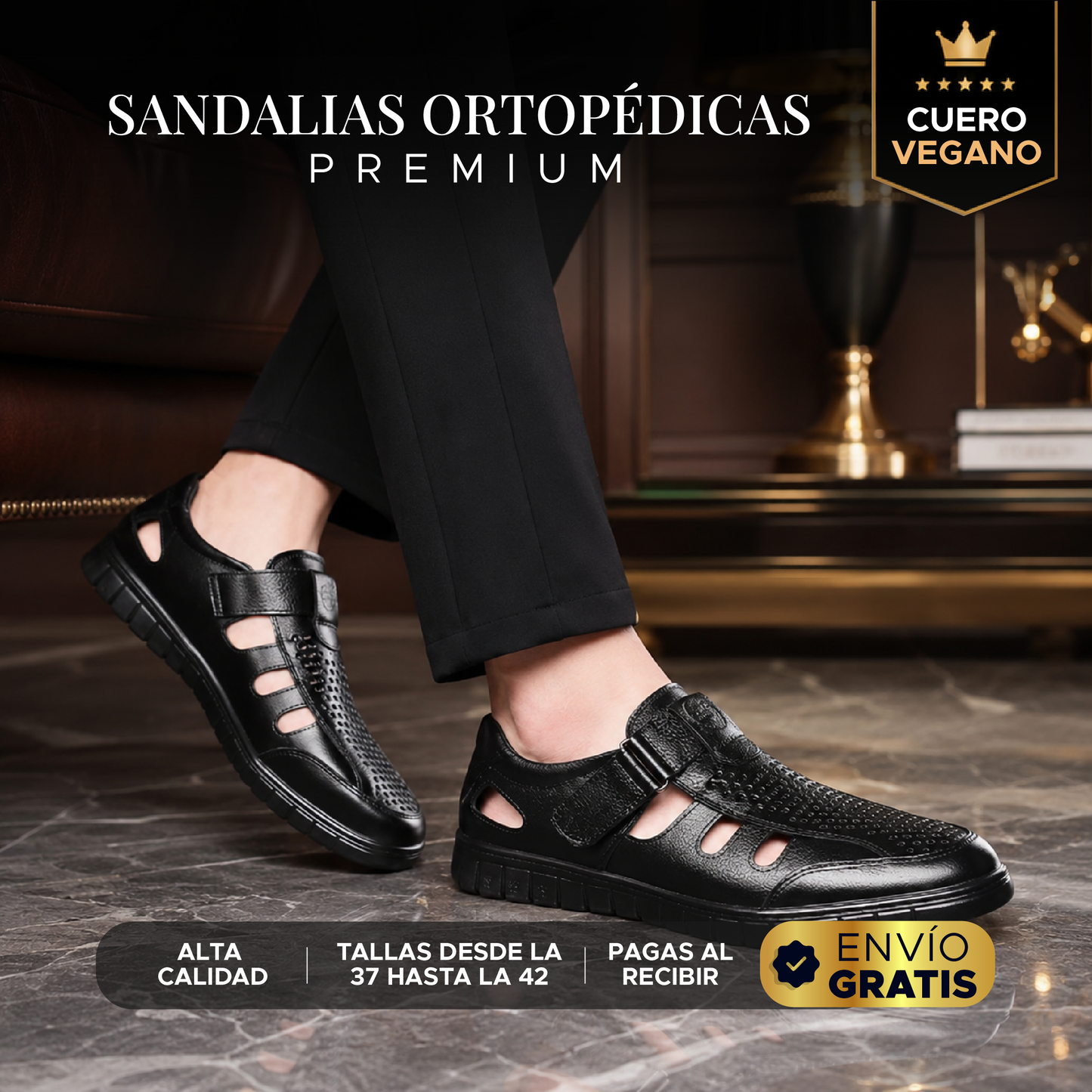 🩴✨ SANDALIAS ORTOPÉDICAS PREMIUM DE CUERO VEGANO✨🩴