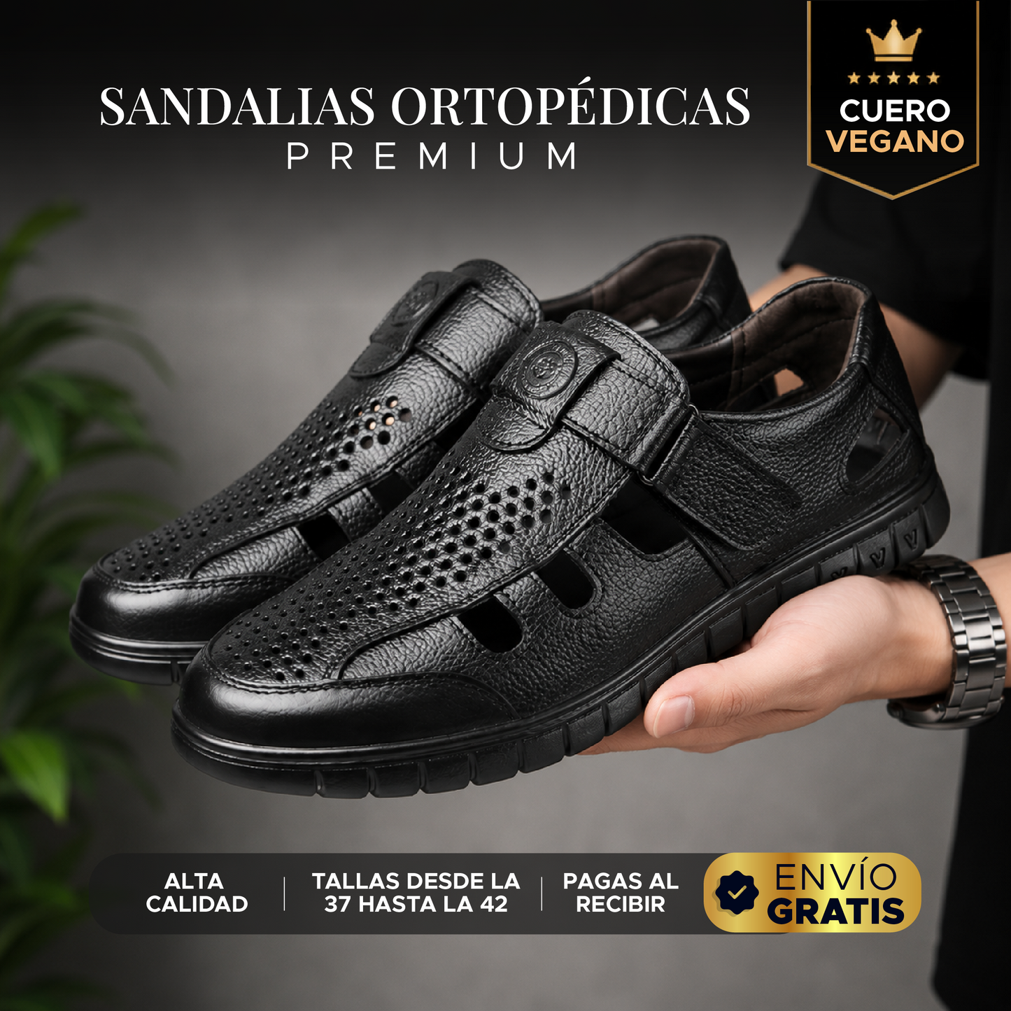 🩴✨ SANDALIAS ORTOPÉDICAS PREMIUM DE CUERO VEGANO✨🩴