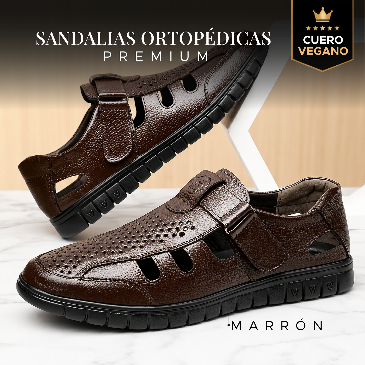 🩴✨ SANDALIAS ORTOPÉDICAS PREMIUM DE CUERO VEGANO✨🩴