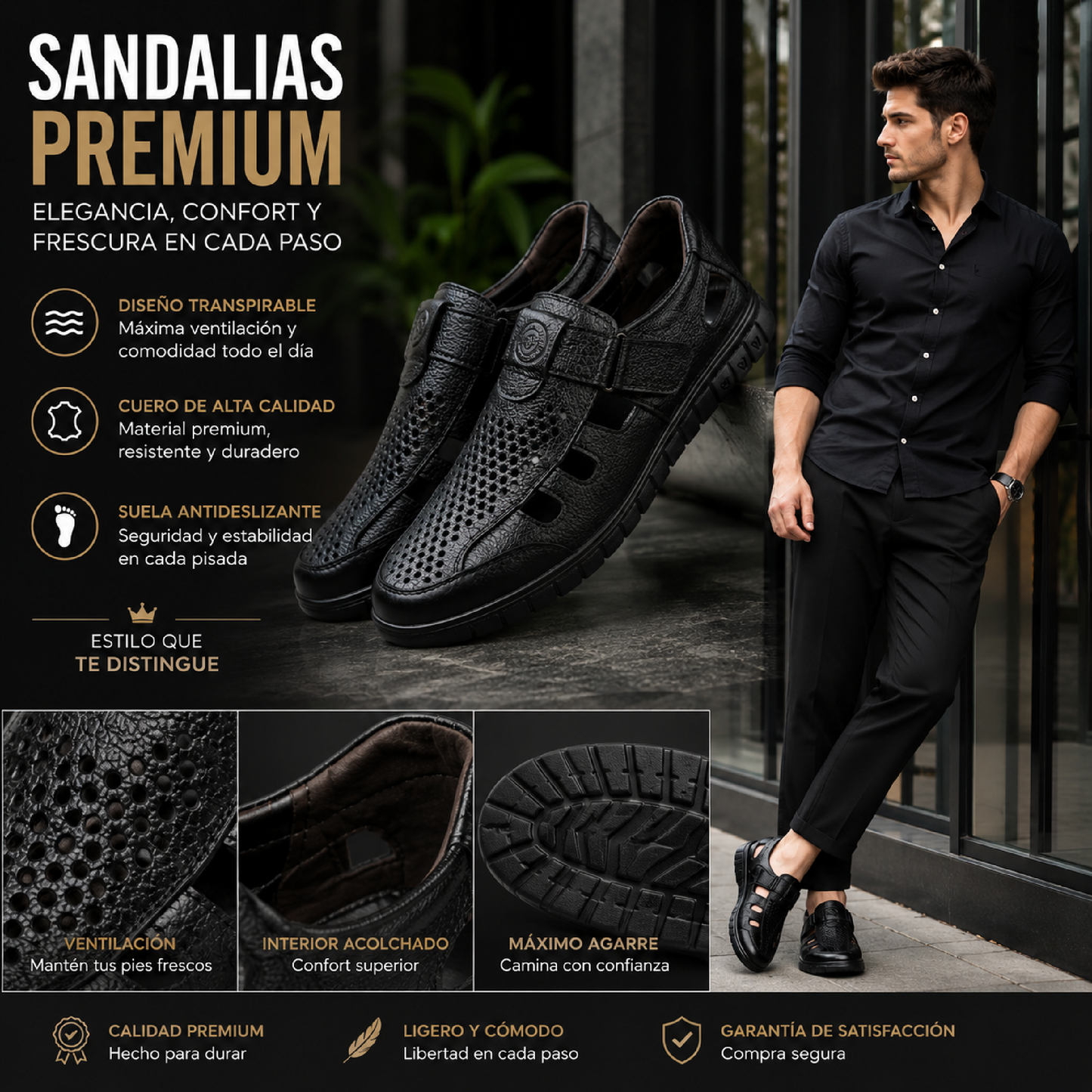 🩴✨ SANDALIAS ORTOPÉDICAS PREMIUM DE CUERO VEGANO✨🩴