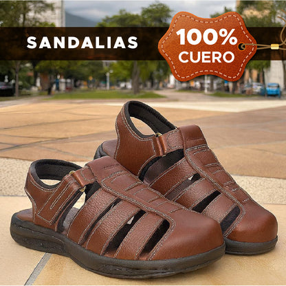 Sandalias en Cuero PrimeLeather™ Calidad Garantizada✅