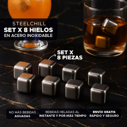 ❄️ SteelChill™ – Hielos de Acero Inoxidable ❄️