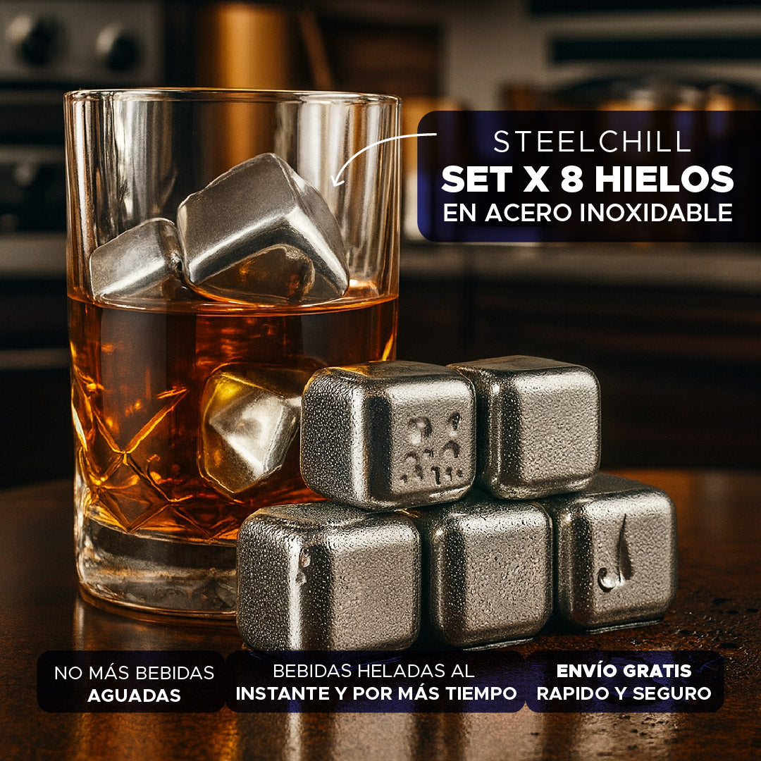 ❄️ SteelChill™ – Hielos de Acero Inoxidable ❄️