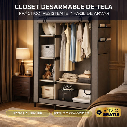 🏡✨ CLOSET DESARMABLE EN TELA ⚡🏡 ORGANIZA TU ESPACIO EN MINUTOS 🔥