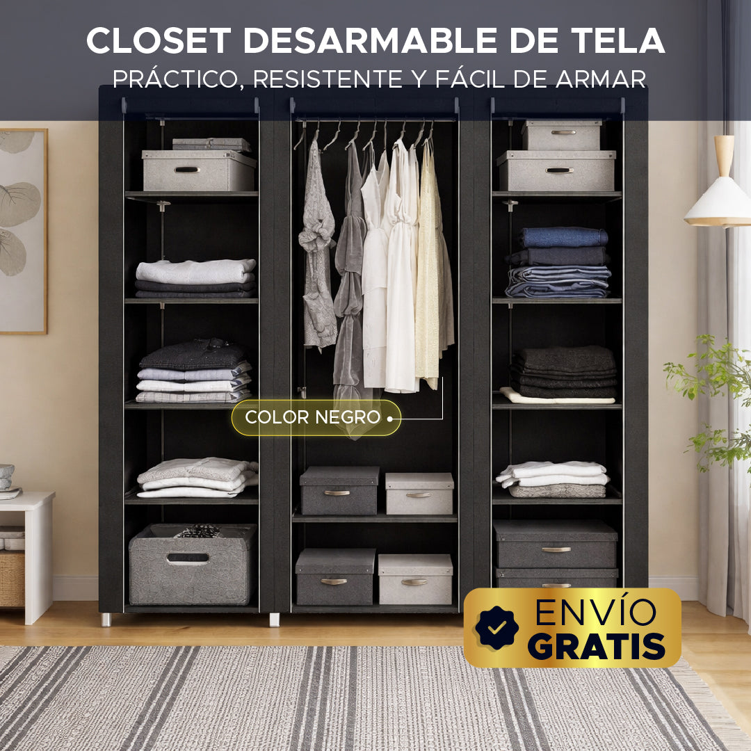 🏡✨ CLOSET DESARMABLE EN TELA ⚡🏡 ORGANIZA TU ESPACIO EN MINUTOS 🔥