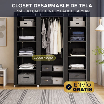 🏡✨ CLOSET DESARMABLE EN TELA ⚡🏡 ORGANIZA TU ESPACIO EN MINUTOS 🔥