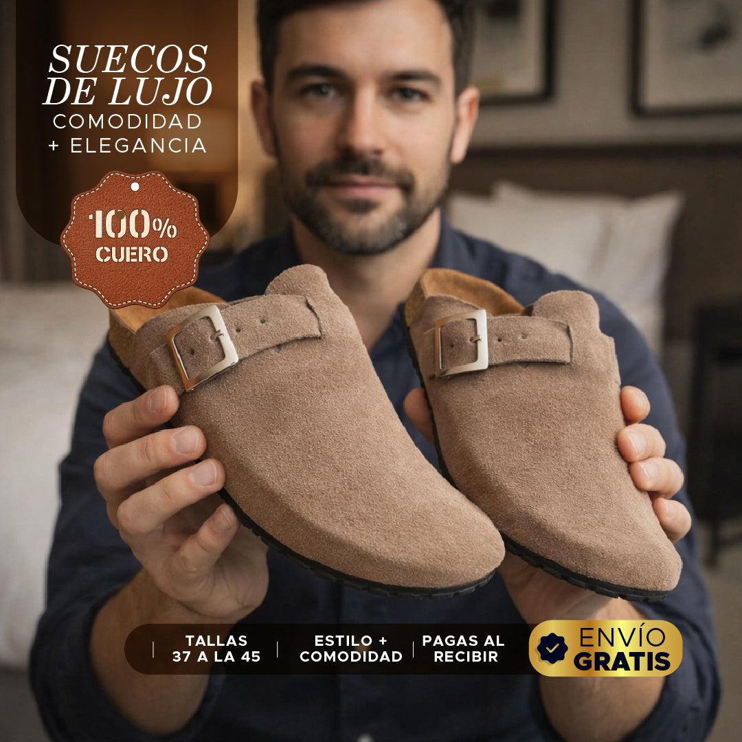 💼🔥 Suecos de Lujo 100% Cuero 🏆Comodidad + Elegancia en cada paso 🟤👞