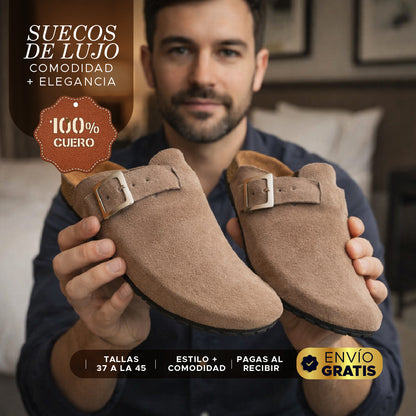 💼🔥 Suecos de Lujo 100% Cuero 🏆Comodidad + Elegancia en cada paso 🟤👞