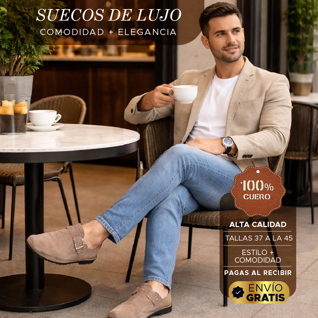 💼🔥 Suecos de Lujo 100% Cuero 🏆Comodidad + Elegancia en cada paso 🟤👞