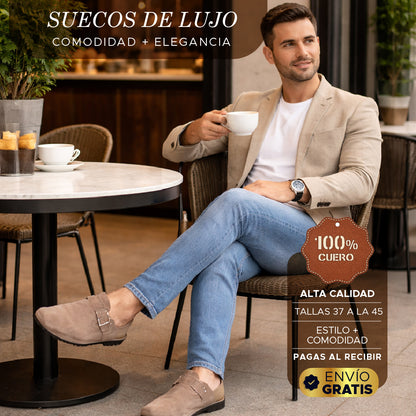 💼🔥 Suecos de Lujo 100% Cuero 🏆Comodidad + Elegancia en cada paso 🟤👞