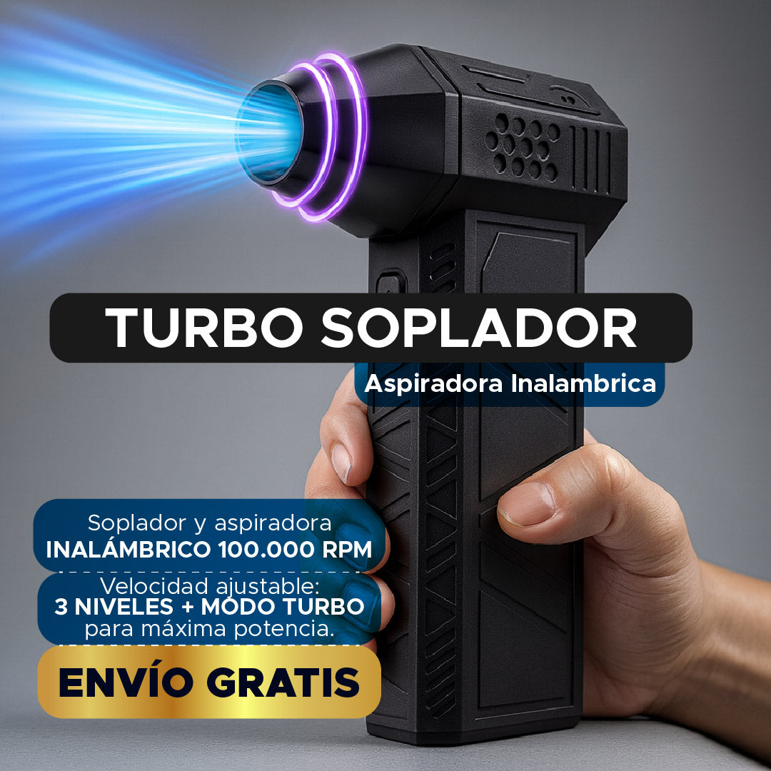 🌬️ TURBO SOPLADOR Y ASPIRADOR INALÁMBRICO 🔥