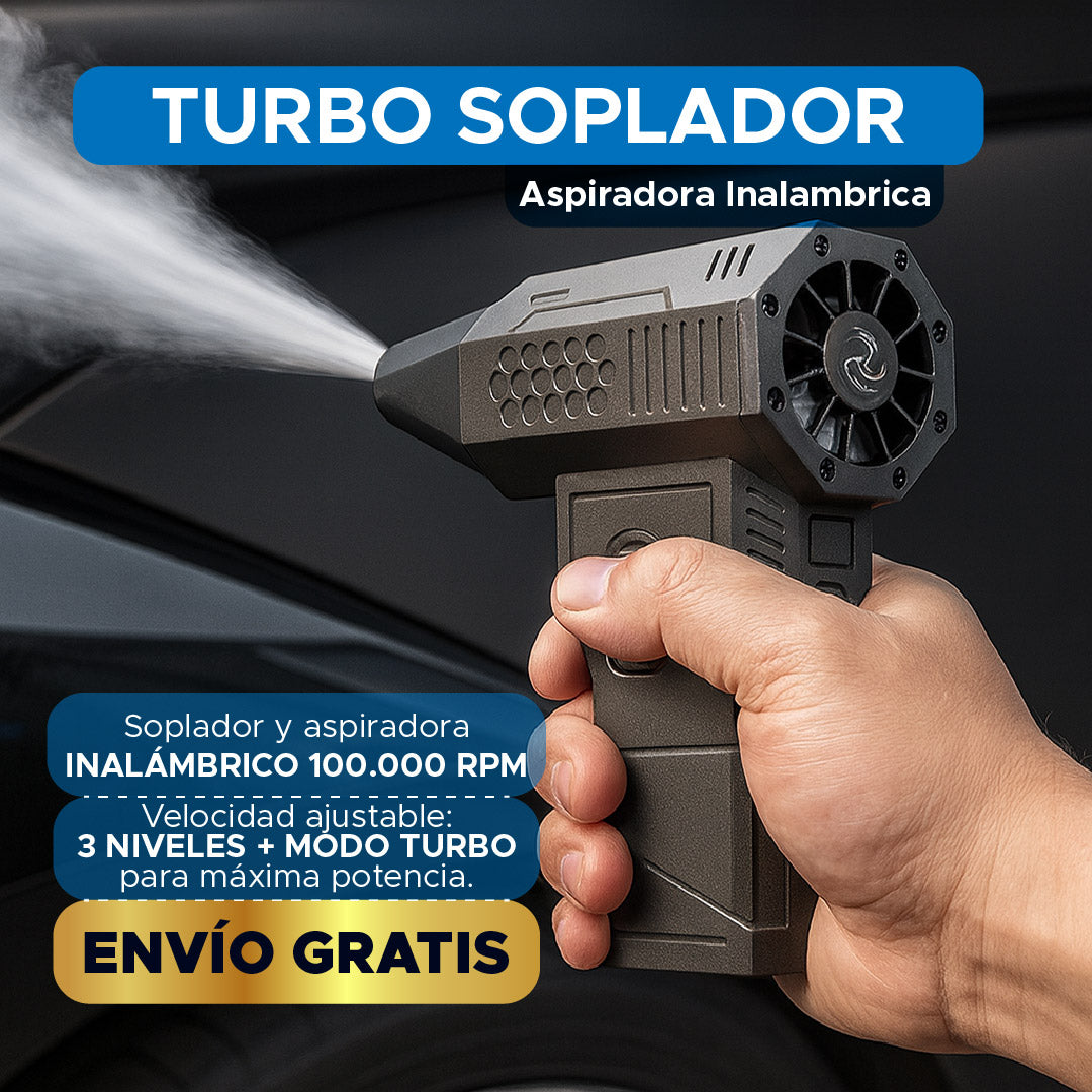 🌬️ TURBO SOPLADOR Y ASPIRADOR INALÁMBRICO 🔥