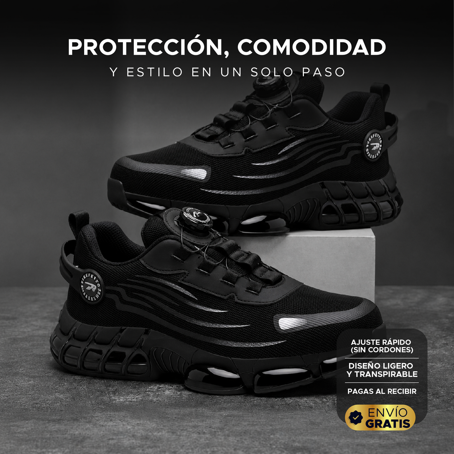 🛡️👟 TENIS DE SEGURIDAD ULTRA CÓMODOS 👟🛡️
