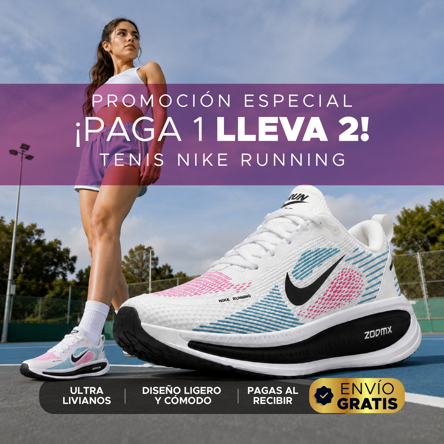 🔥✨ TENIS NIKE RUNNING — ¡PAGA 1 Y LLEVA 2 PARES! ✨🔥👟