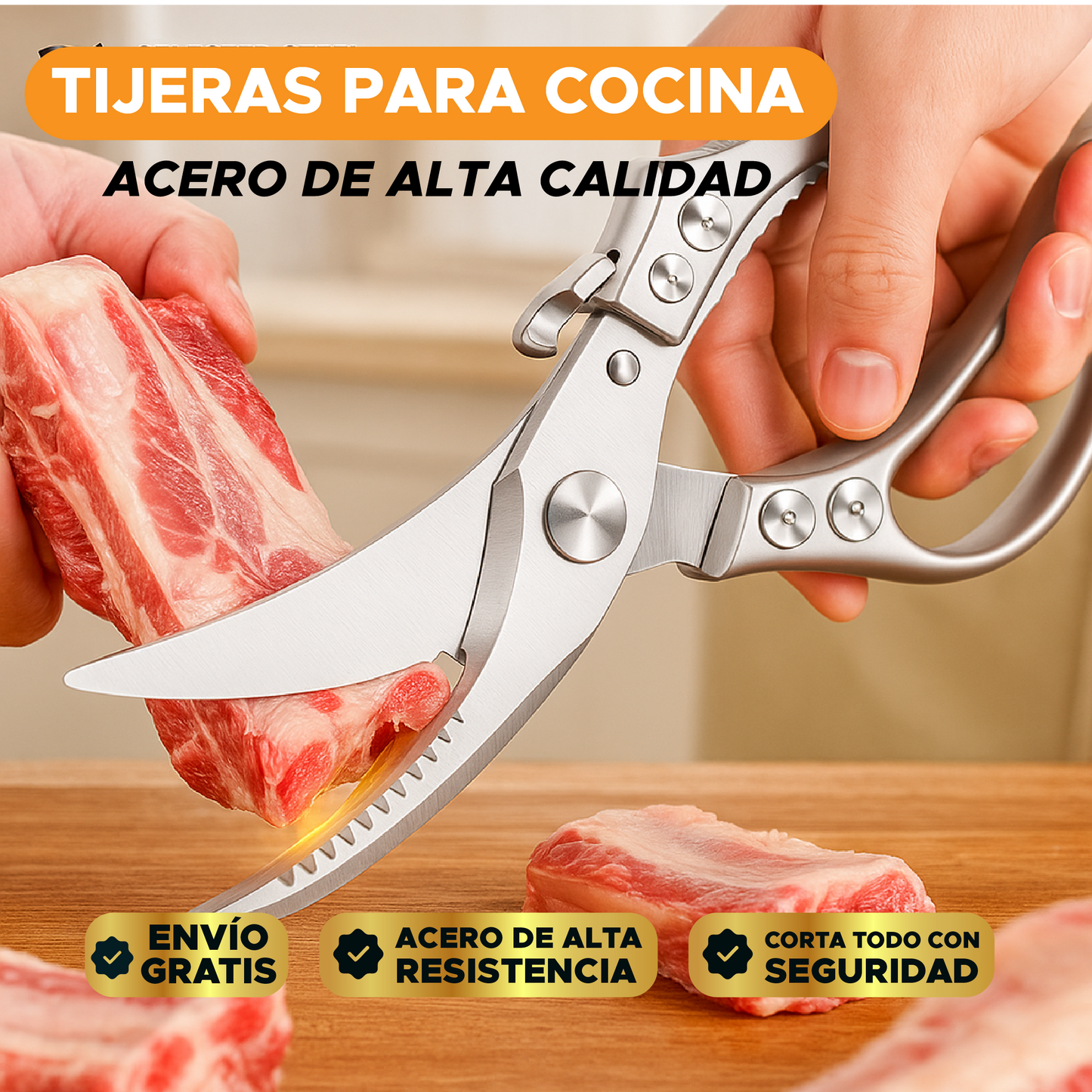 🍽️✂️TIJERAS PARA COCINA EN ACERO DE ALTA CALIDAD✂️ 👩‍🍳