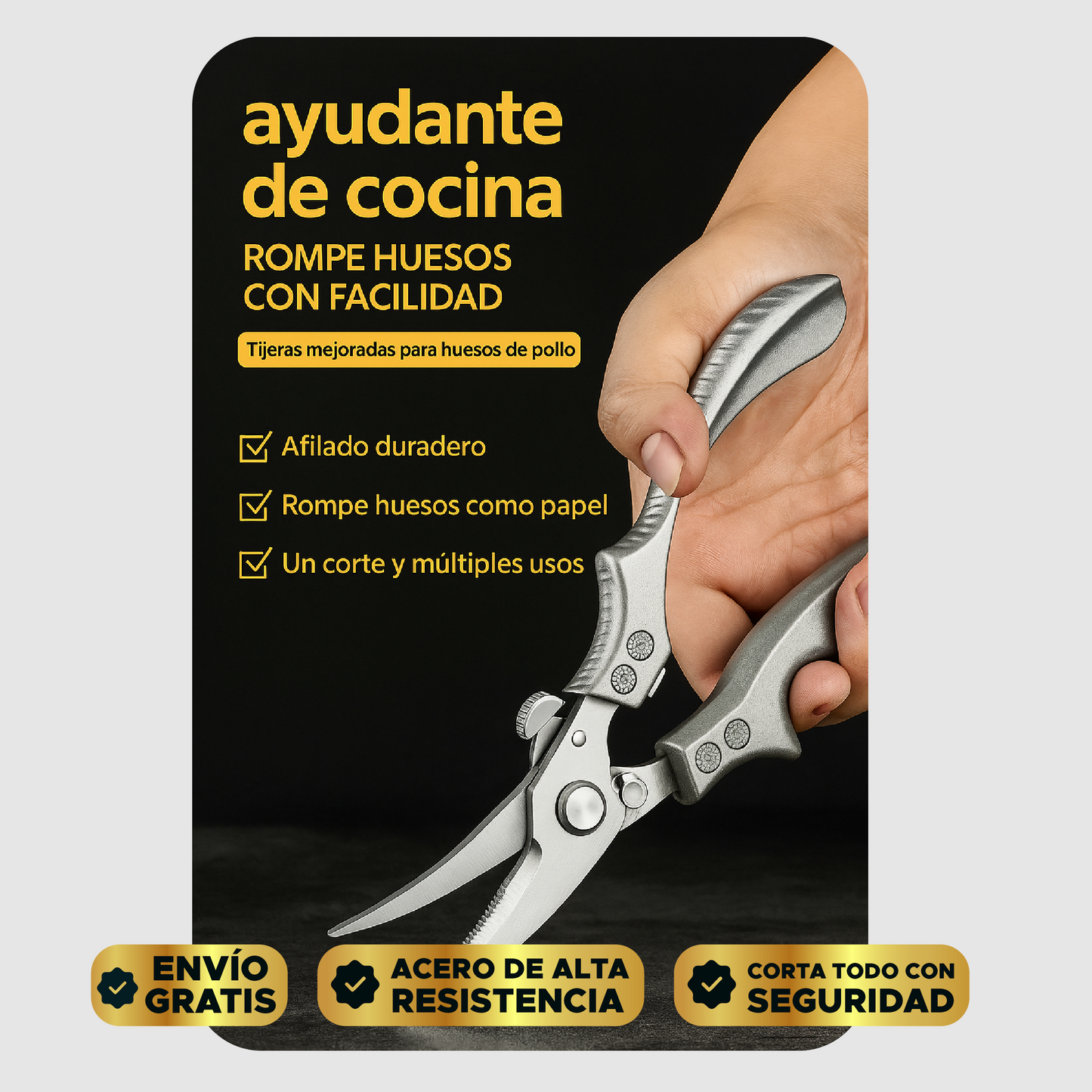 🍽️✂️TIJERAS PARA COCINA EN ACERO DE ALTA CALIDAD✂️ 👩‍🍳